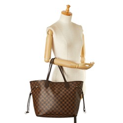 Louis Vuitton Damier Neverfull MM Tote Bag Shoulder N41358 Ebene Brown PVC Leather Women's LOUIS VUITTON