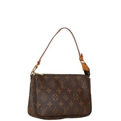 Louis Vuitton Monogram Pochette Accessory Handbag Pouch M40712 Brown PVC Leather Women's LOUIS VUITTON