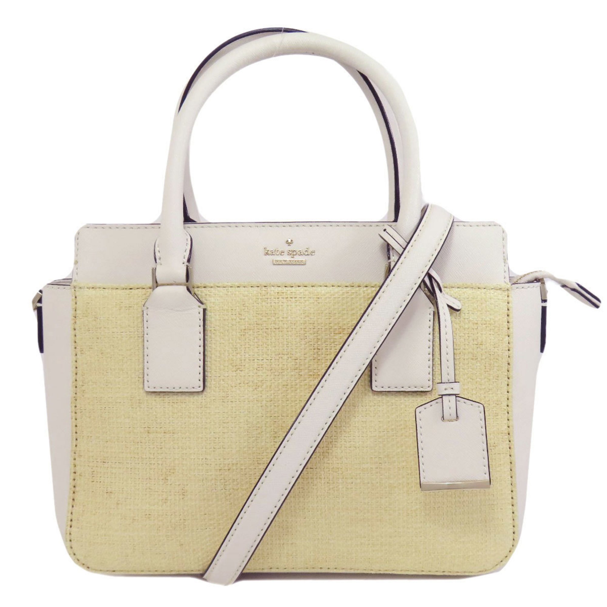 Kate Spade handbag leather raffia ladies kate spade