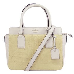 Kate Spade handbag leather raffia ladies kate spade