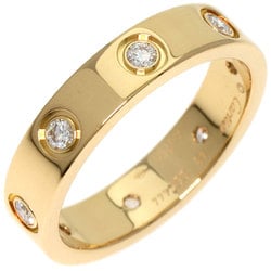 Cartier Love Ring Full Diamond #48 K18 Yellow Gold Women's CARTIER