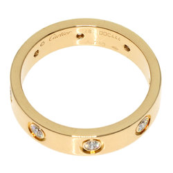 Cartier Love Ring Full Diamond #48 K18 Yellow Gold Women's CARTIER