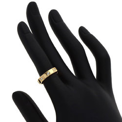 Cartier Love Ring Full Diamond #48 K18 Yellow Gold Women's CARTIER