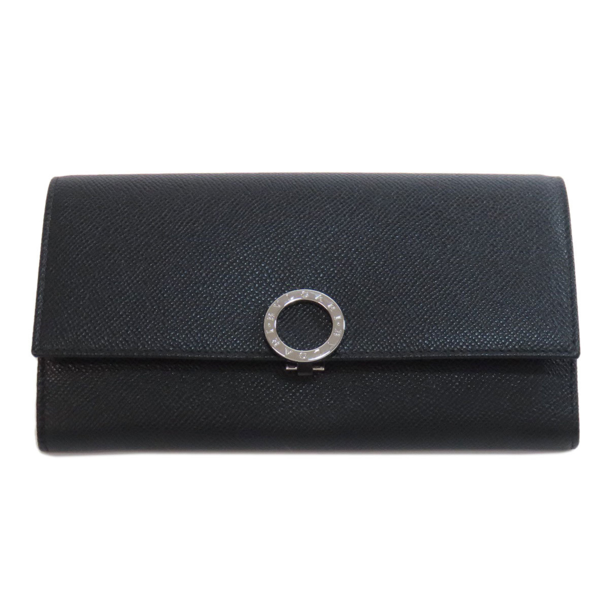 BVLGARI Long Wallet Leather Women's