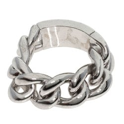 Christian Dior Dior Gormet de Large Chain #57 Ring, K18 White Gold, Women's