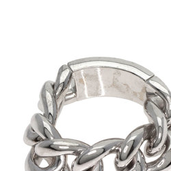 Christian Dior Dior Gormet de Large Chain #57 Ring, K18 White Gold, Women's