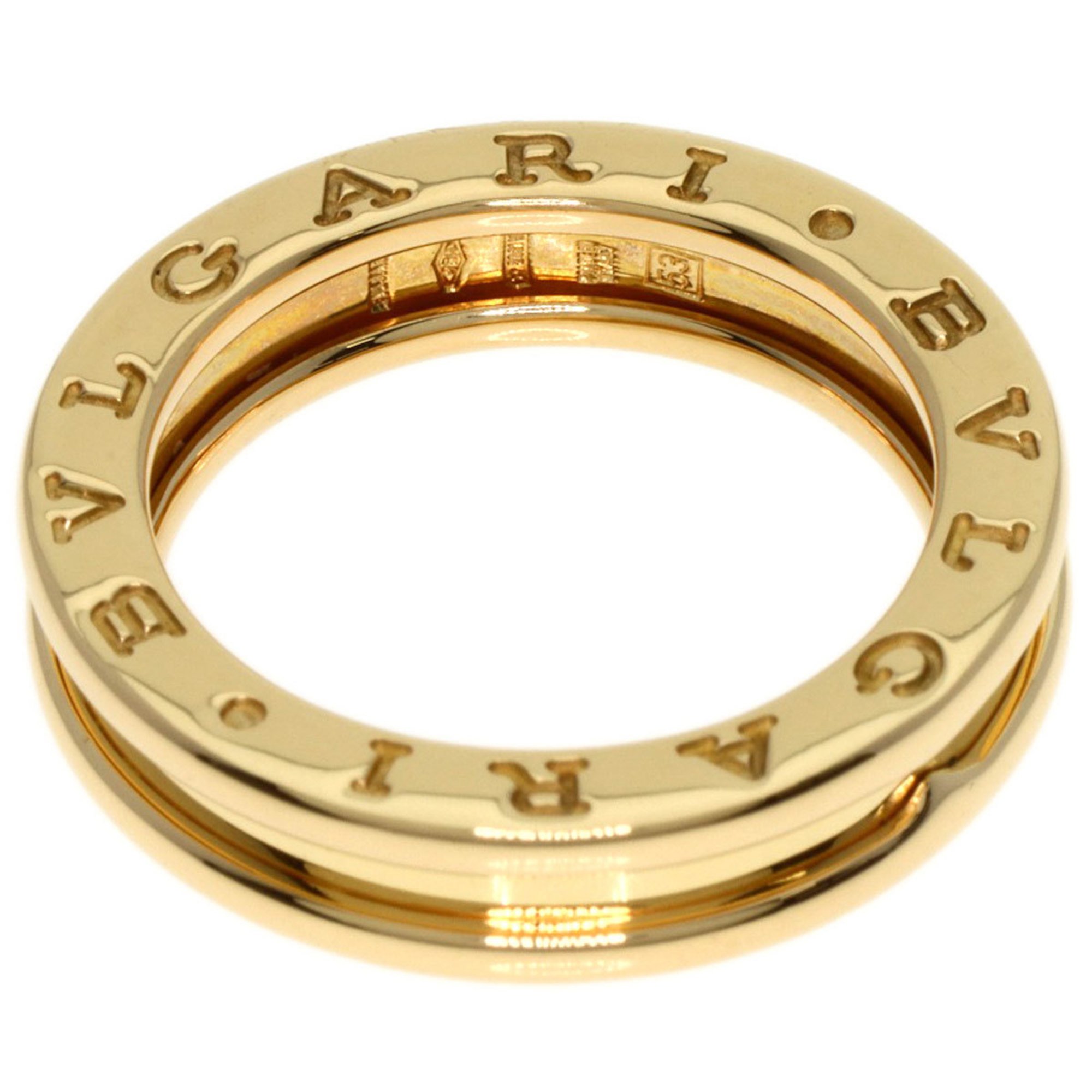 BVLGARI B-zero1 XS 1 Band #53 Ring, K18 Yellow Gold, Women's