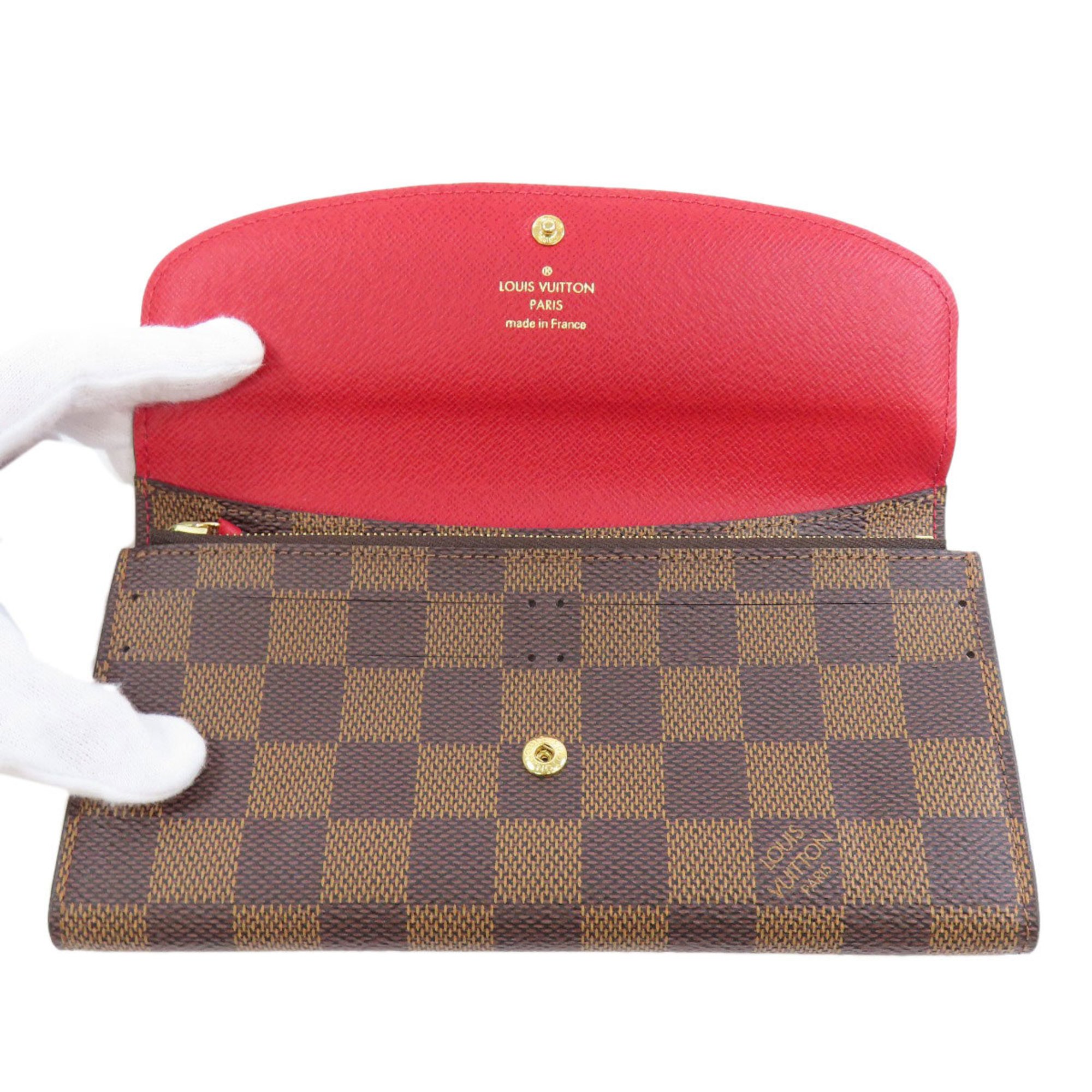 Louis Vuitton M60697 Portefeuille Emily Long Wallet Monogram Canvas Women's LOUIS VUITTON