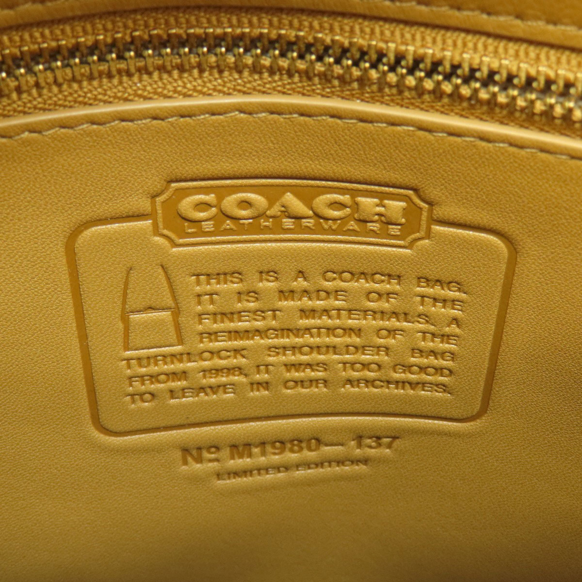 Coach 137 Shoulder Bag Leather Women's COACH