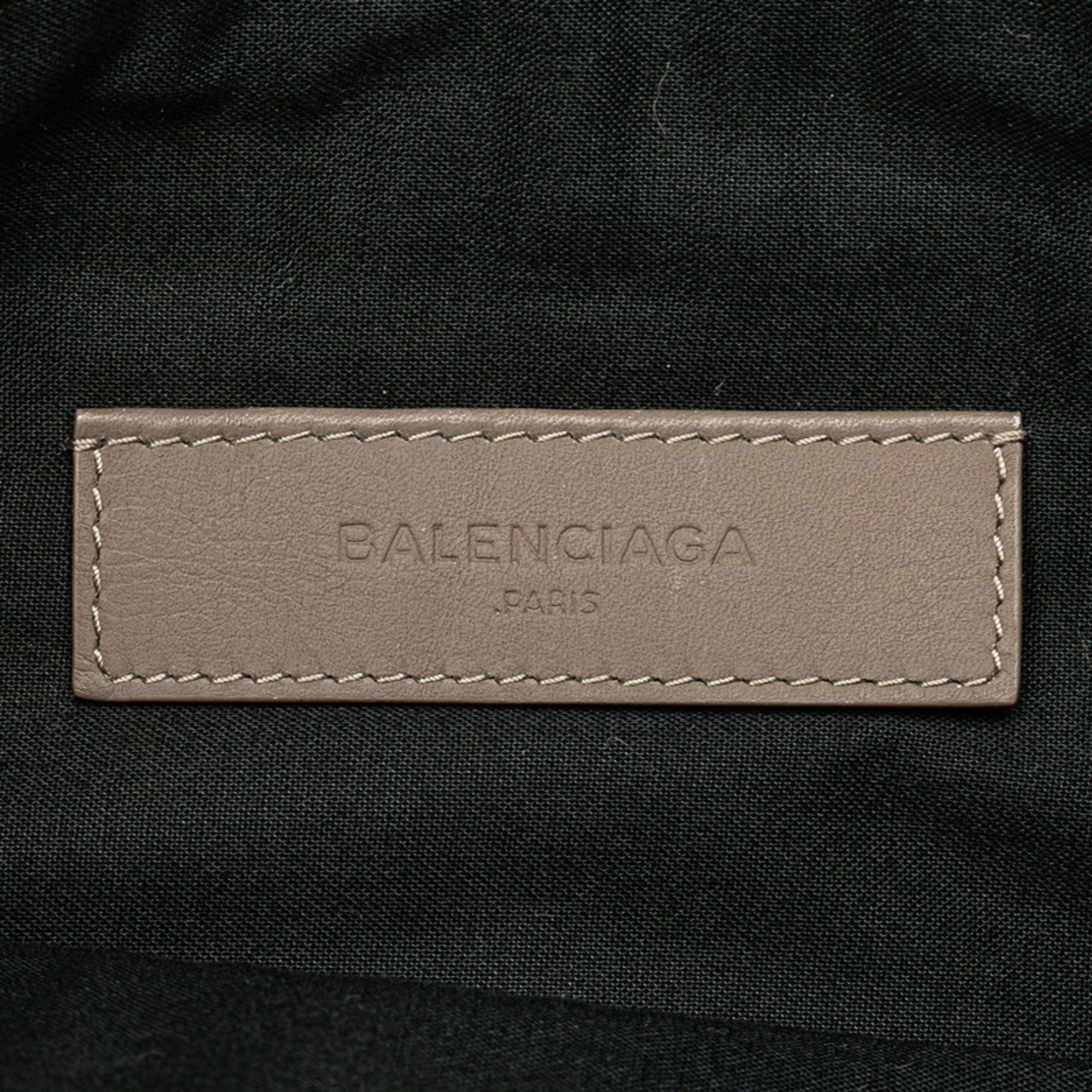 Balenciaga Classic Clip M Clutch Bag 273022 Grey Leather Women's BALENCIAGA