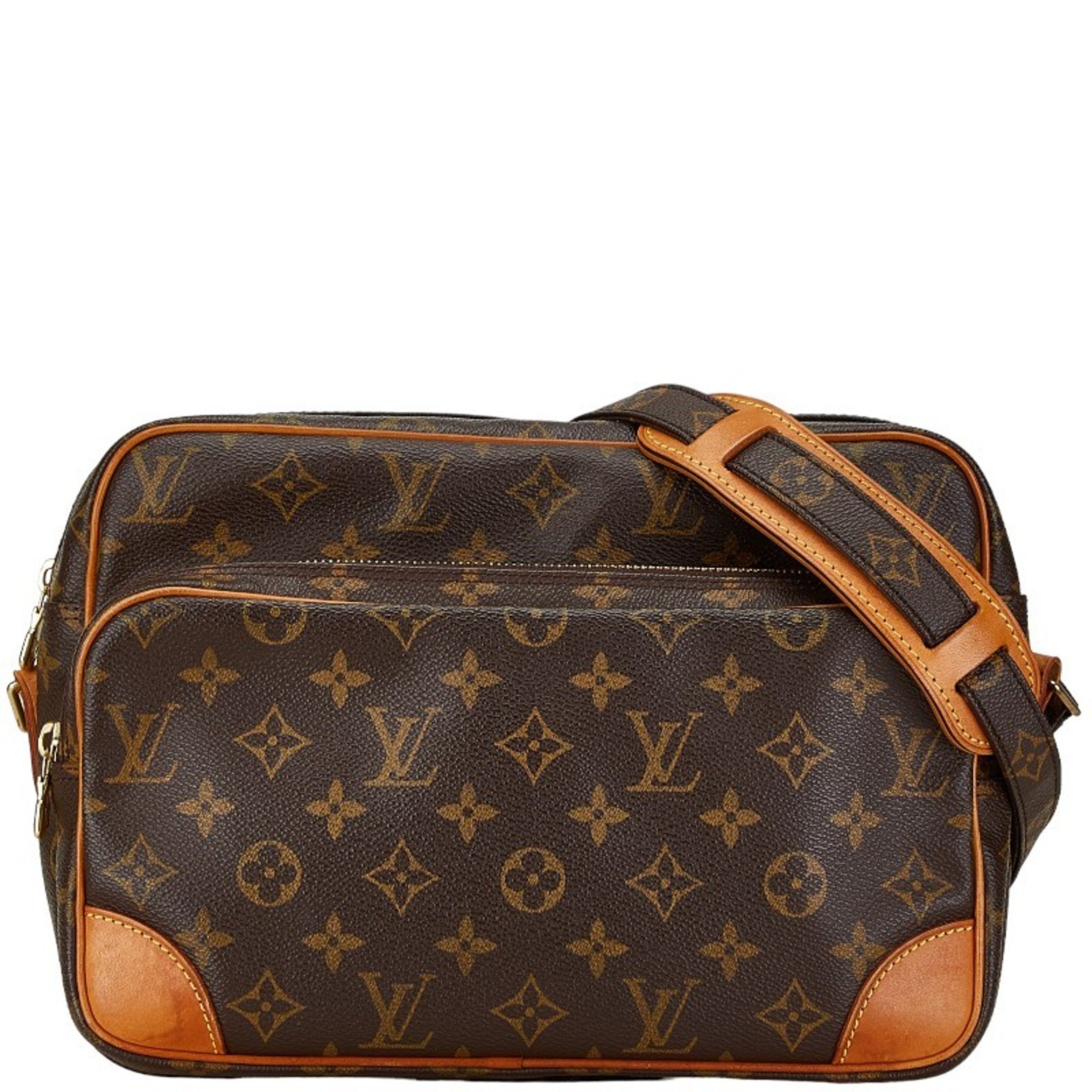 Louis Vuitton Monogram Nile Shoulder Bag M45244 Brown PVC Leather Women's LOUIS VUITTON