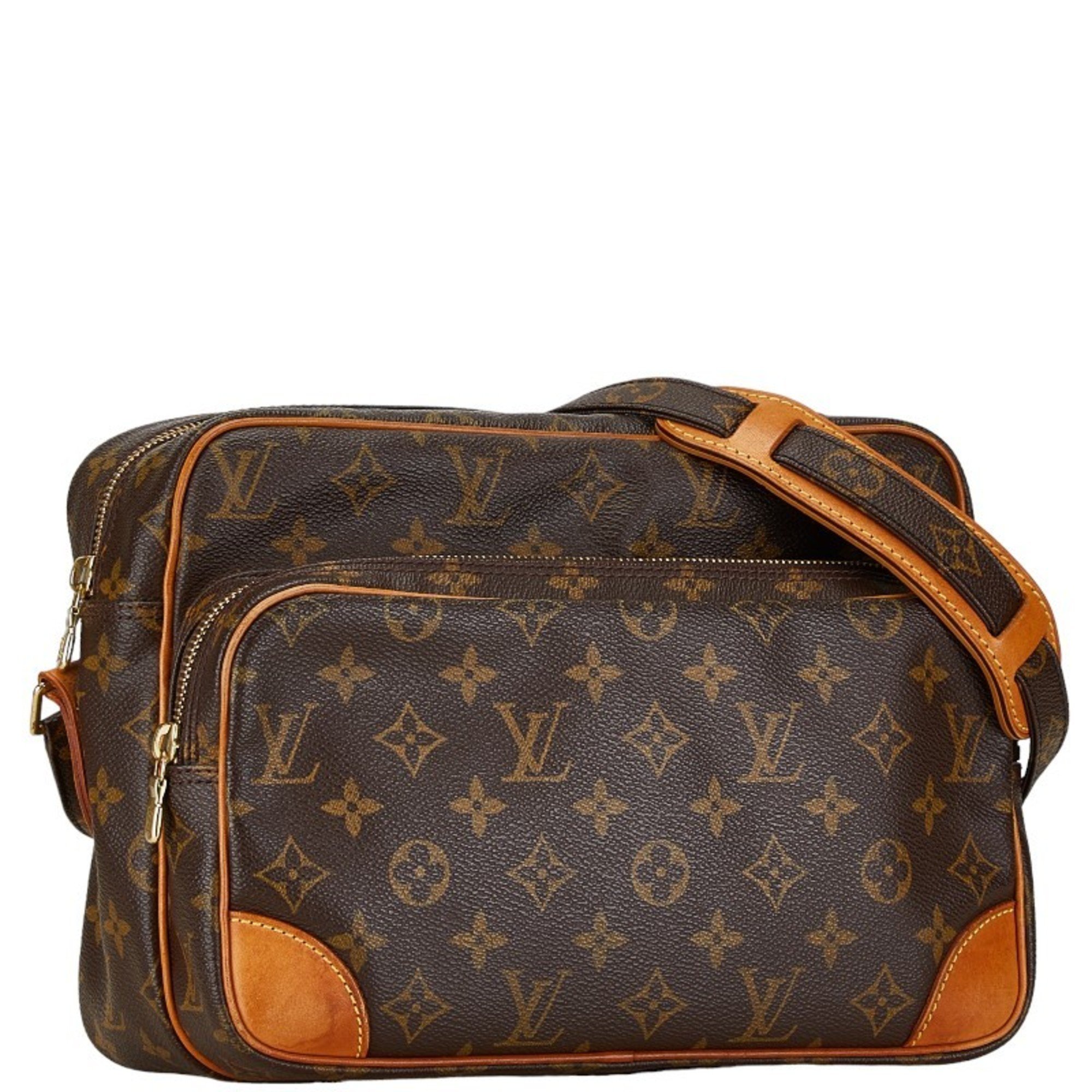 Louis Vuitton Monogram Nile Shoulder Bag M45244 Brown PVC Leather Women's LOUIS VUITTON