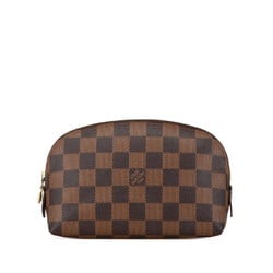 Louis Vuitton Damier Pochette Tick PM Pouch N47516 Brown PVC Leather Women's LOUIS VUITTON