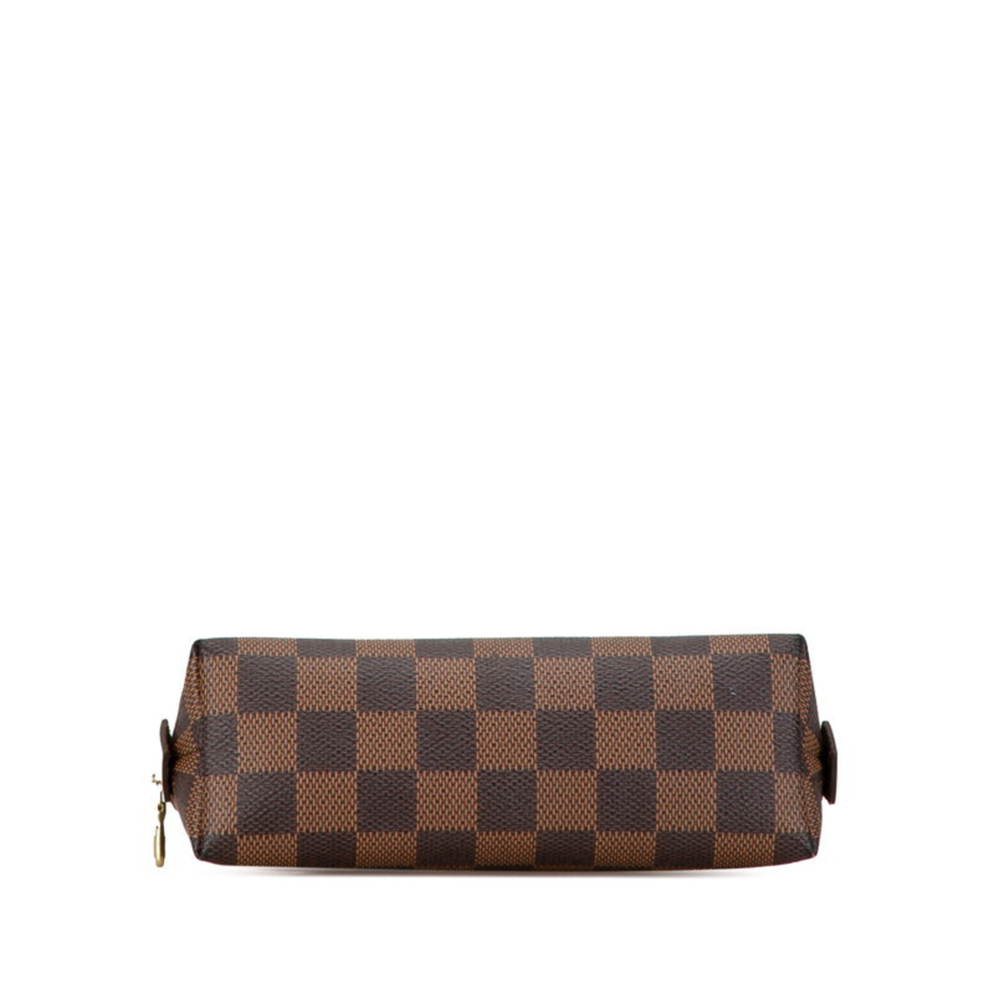 Louis Vuitton Damier Pochette Tick PM Pouch N47516 Brown PVC Leather Women's LOUIS VUITTON