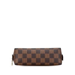 Louis Vuitton Damier Pochette Tick PM Pouch N47516 Brown PVC Leather Women's LOUIS VUITTON