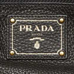 Prada Handbag Shoulder Bag 1BA866 Black Leather Women's PRADA