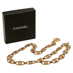 Chanel Coco Mark Chain Belt, Gold Plated, Women's, CHANEL