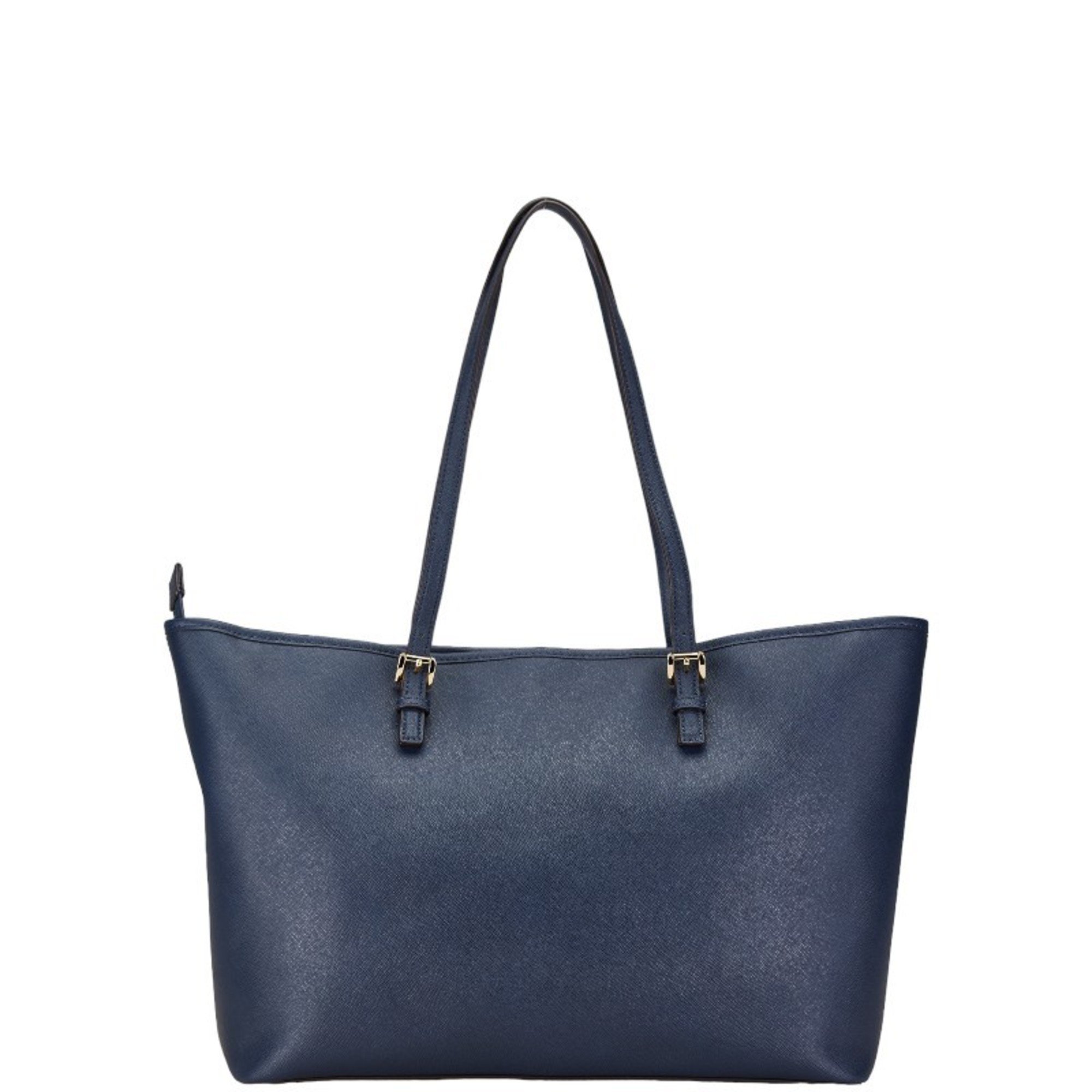 Michael Kors Tote Bag Navy Leather Women's