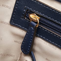 Michael Kors Tote Bag Navy Leather Women's