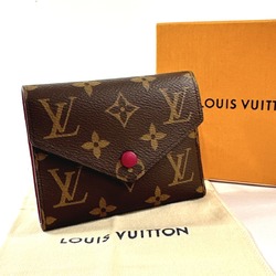 LOUIS VUITTON Louis Vuitton Portefeuille Victorine M41938 Tri-fold Wallet Monogram Canvas Brown Women's F4075304