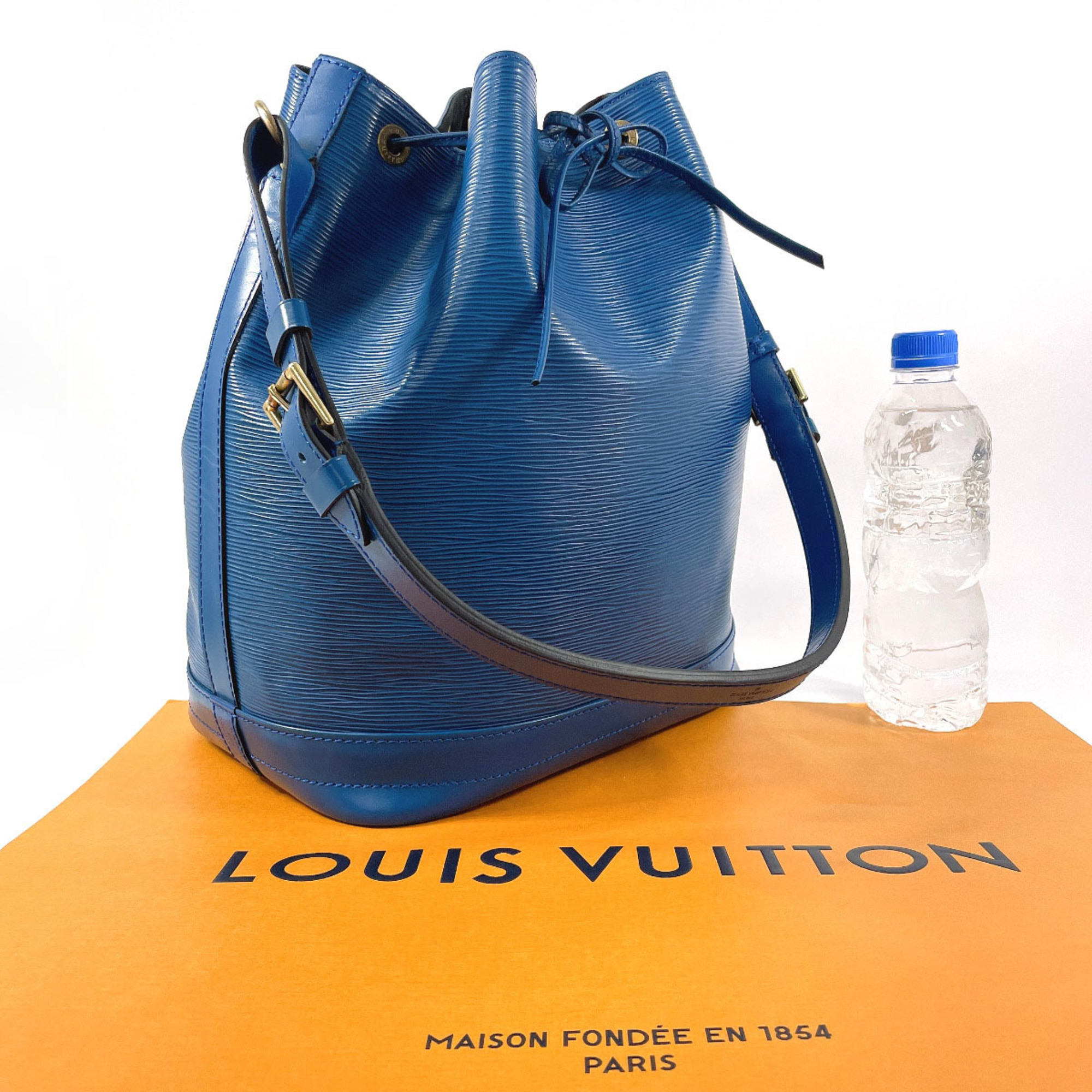 LOUIS VUITTON Louis Vuitton Noe M44005 Shoulder Bag Epi Leather Blue Women's F4075266