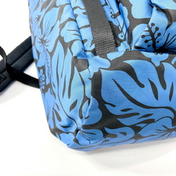 PRADA Prada Hibiscus Pattern V135 Backpack Daypack Nylon Blue Women's N4075096