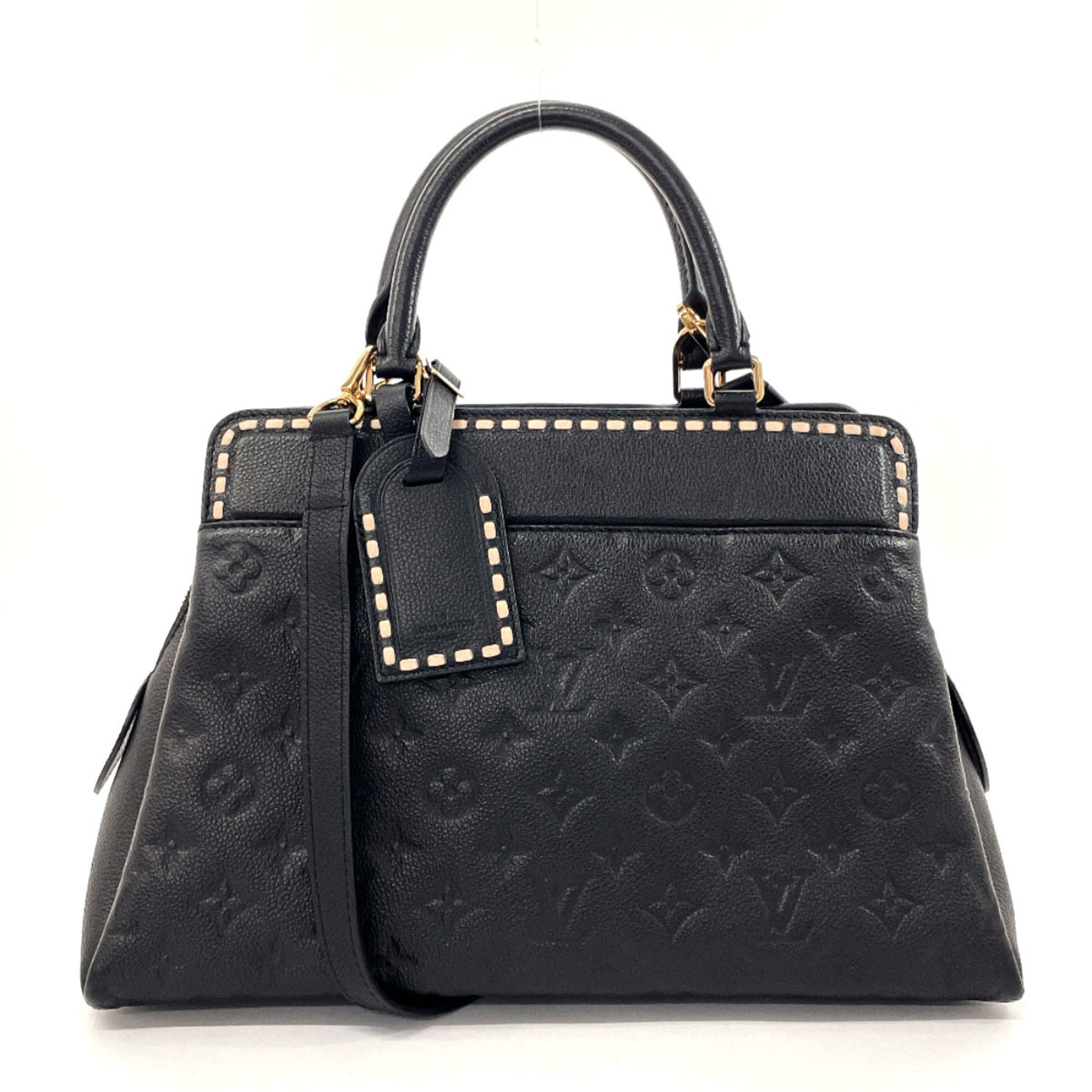 LOUIS VUITTON Louis Vuitton Vosges M41491 Handbag Monogram Empreinte Black Women's F4075312