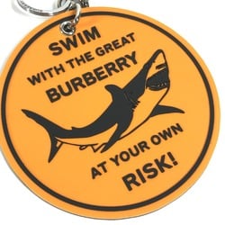 Burberry Shark Bag Charm Keychain Rubber Women's Orange