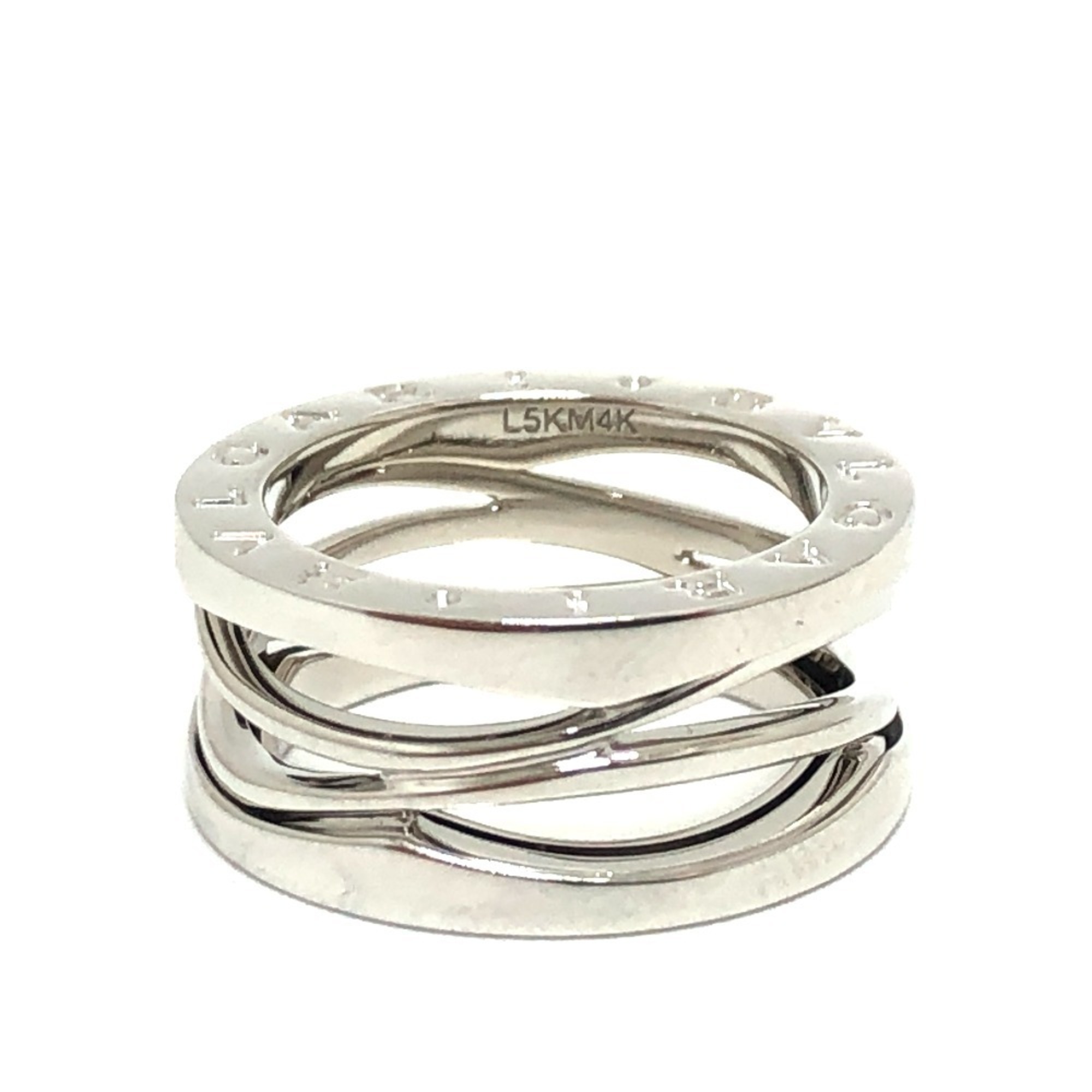 BVLGARI B-Zero1 Legend Ring 9.5g K18WG Women's Silver