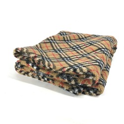 BURBERRY Check Fleece Baby Blanket, Polyester, Acrylic, Women's, Beige