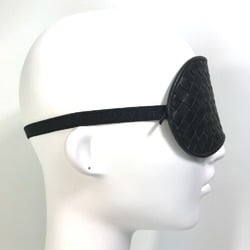 BOTTEGA VENETA Bottega Veneta Night Goods Sleep Intrecciato Eye Mask Leather Men's Women's Black