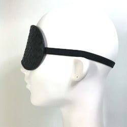 BOTTEGA VENETA Bottega Veneta Night Goods Sleep Intrecciato Eye Mask Leather Men's Women's Black