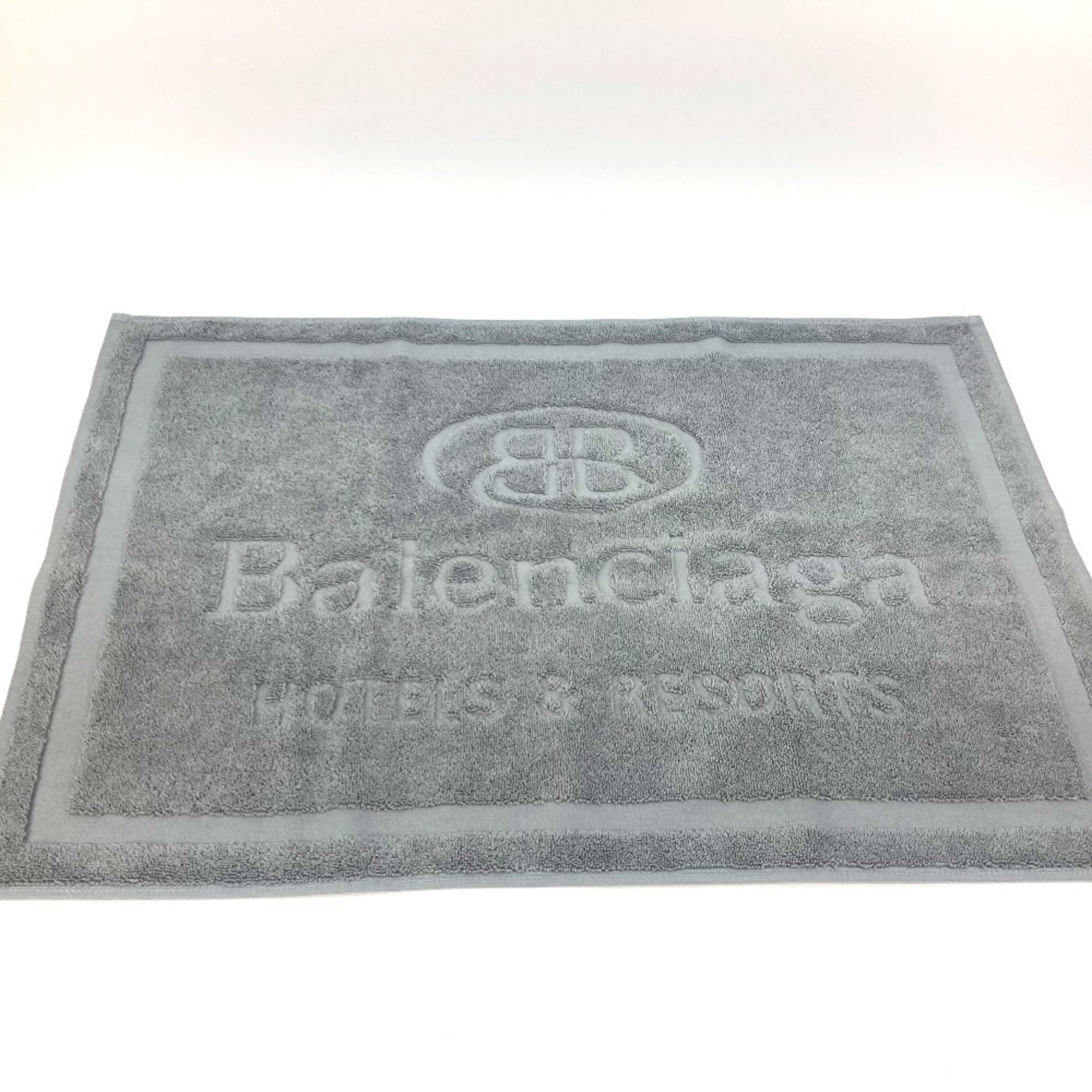 BALENCIAGA 745052 Bath Mat Towel Cotton Women's Grey