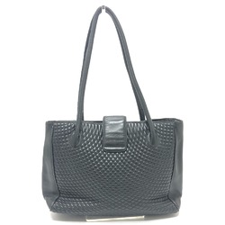 BALLY Quilted Bag Tote Leather Women's Black