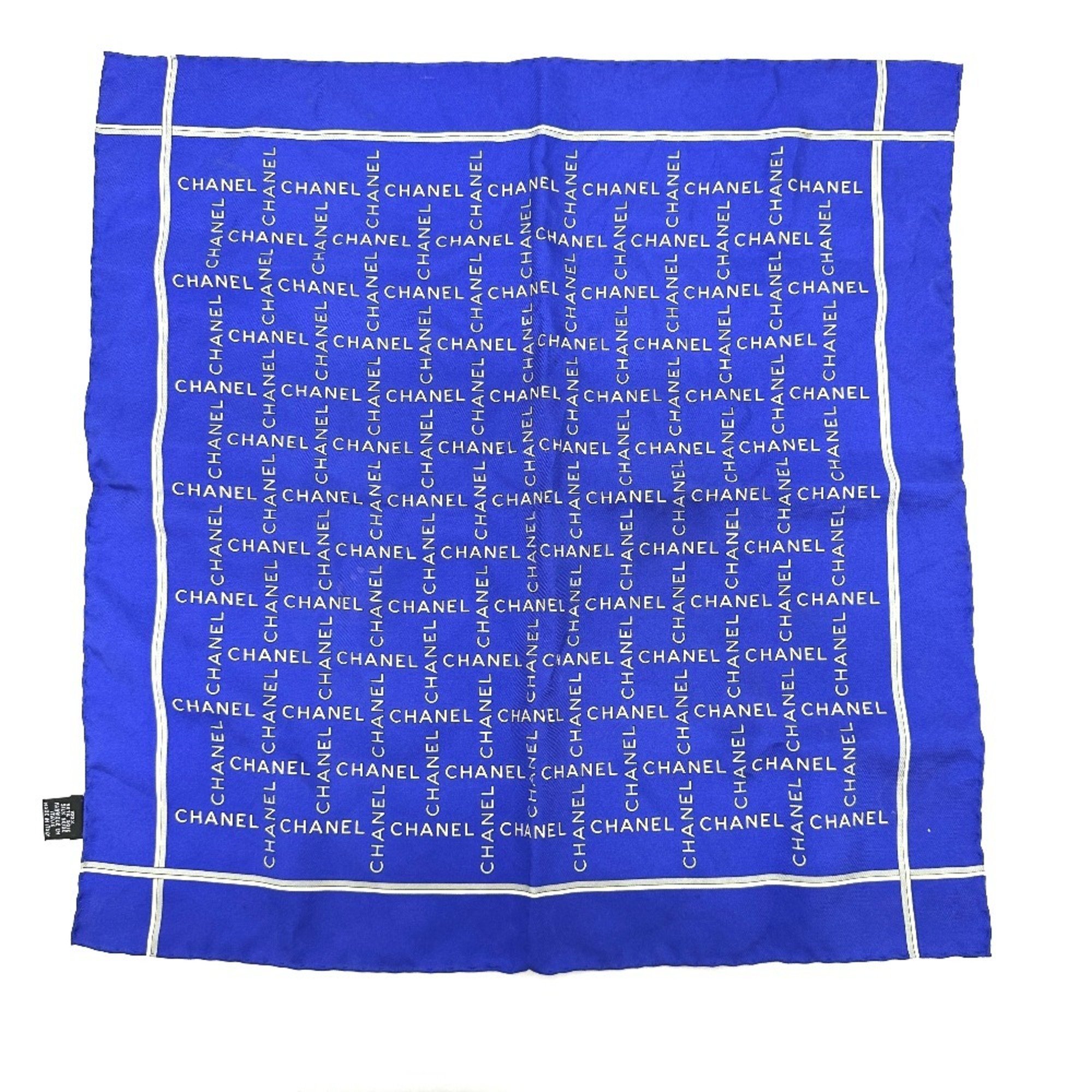 CHANEL Silk Handkerchief for Women, Blue