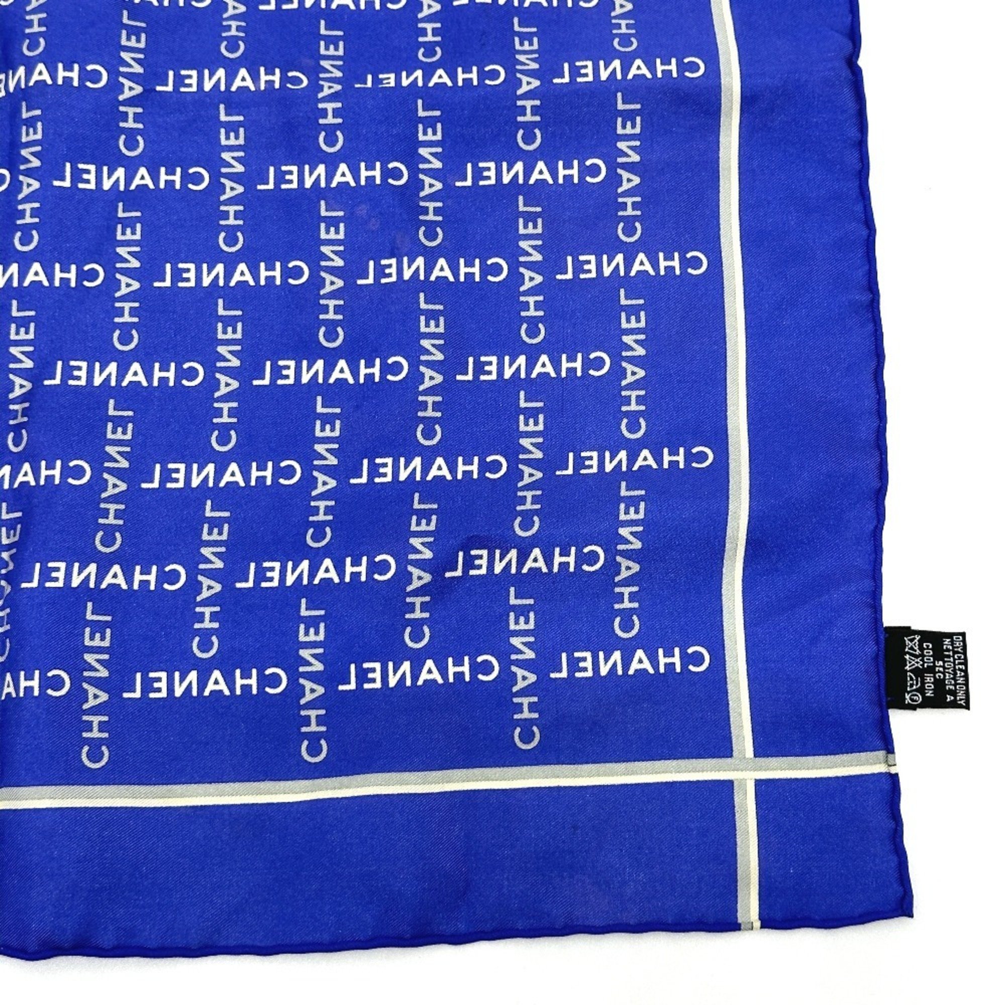 CHANEL Silk Handkerchief for Women, Blue