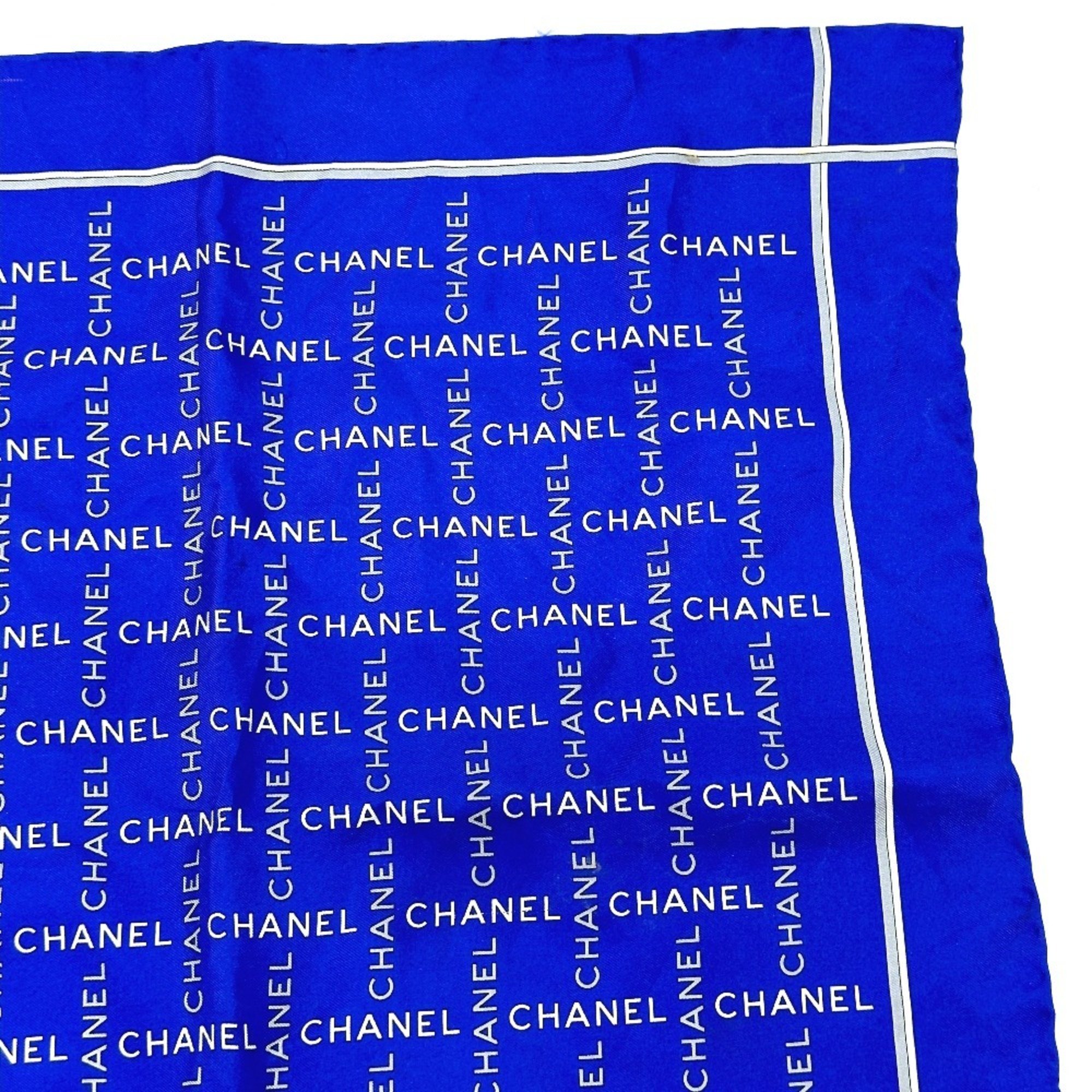 CHANEL Silk Handkerchief for Women, Blue