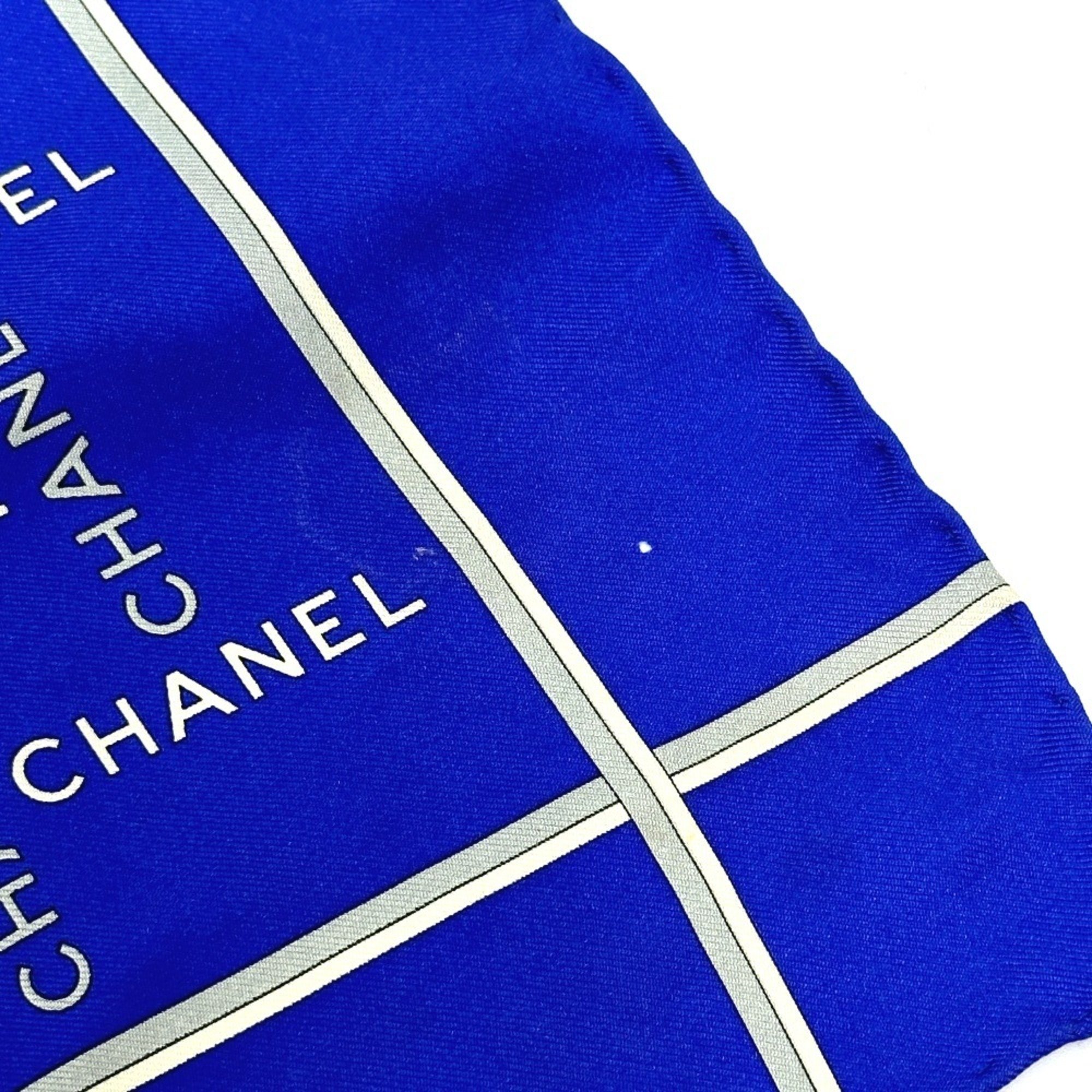 CHANEL Silk Handkerchief for Women, Blue