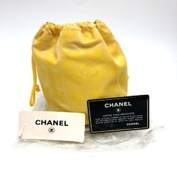 CHANEL A14355 New Travel Line Makeup Case Pouch Small Canvas Women's Yellow