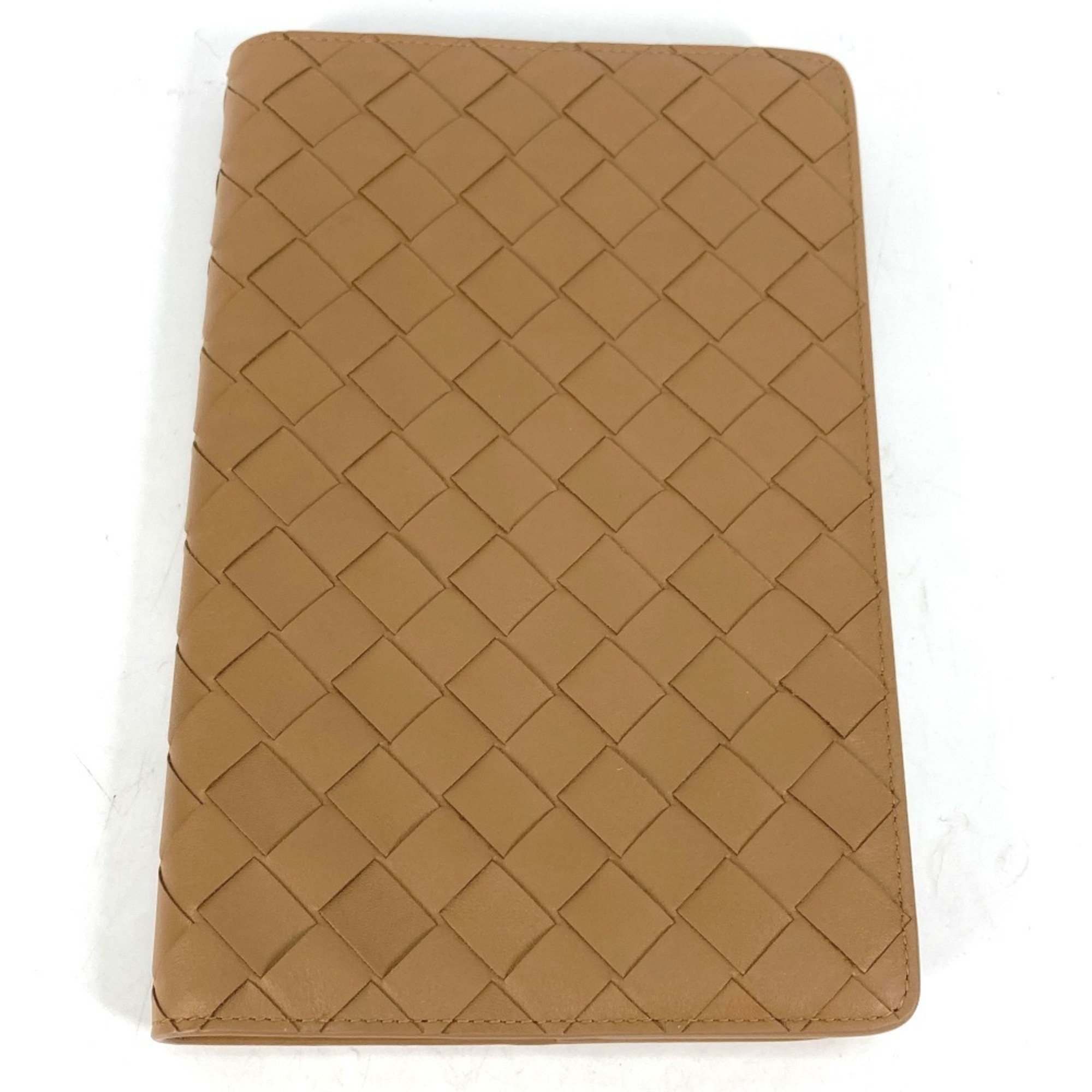 BOTTEGA VENETA 782665 Stationery Intrecciato Notebook Memo Cover Leather Men's Brown