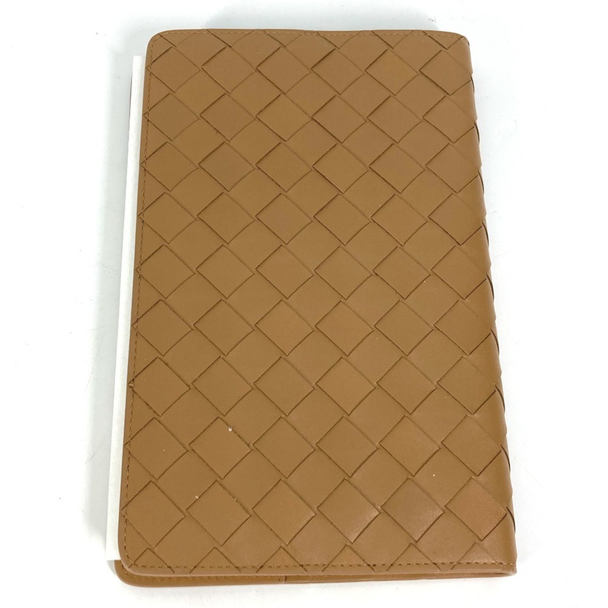 BOTTEGA VENETA 782665 Stationery Intrecciato Notebook Memo Cover Leather Men's Brown