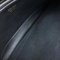 CELINE Celine Bag Metal fittings Diamond clutch Shoulder bag Clutch Suede Leather Pony Women's Gray x Black