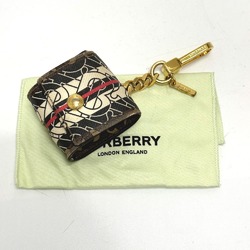 BURBERRY Airpods Case Apple TB Earphone Leather Men's Brown