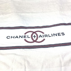 CHANEL 16S CC Coco Mark Airline AIRLINES Beach towel Bath Lap Cotton Women's White