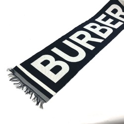 BURBERRY 8041244 Scarf Wool Cotton Women's Black