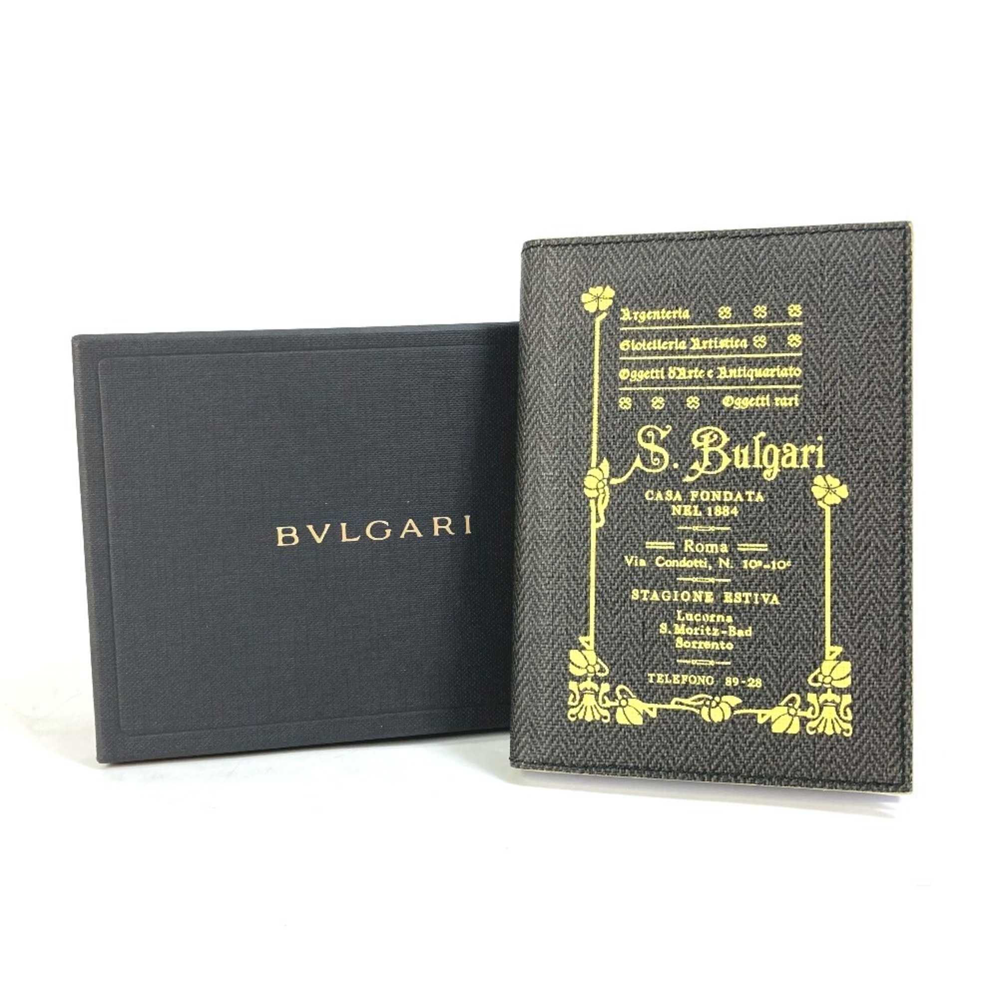 BVLGARI Bulgari Memo Pad Notebook S.Bulgari Small for Women, Grey