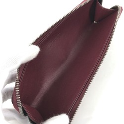 BOTTEGA VENETA Intrecciato Stationery Pencil Case Pouch Pen Leather Women's Wine Red