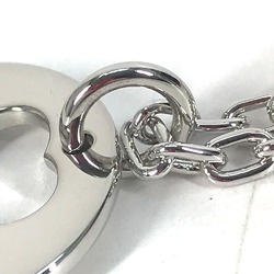 CARTIER Chain Heart Bag Charm Keychain Metal Women's Silver