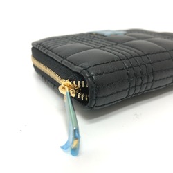 BURBERRY 8049292 TB Quilted Wallet/Coin Case Leather Women's Black