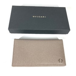 BVLGARI Bvlgari 30399 Long Wallet Bi-fold Leather Men's Gray